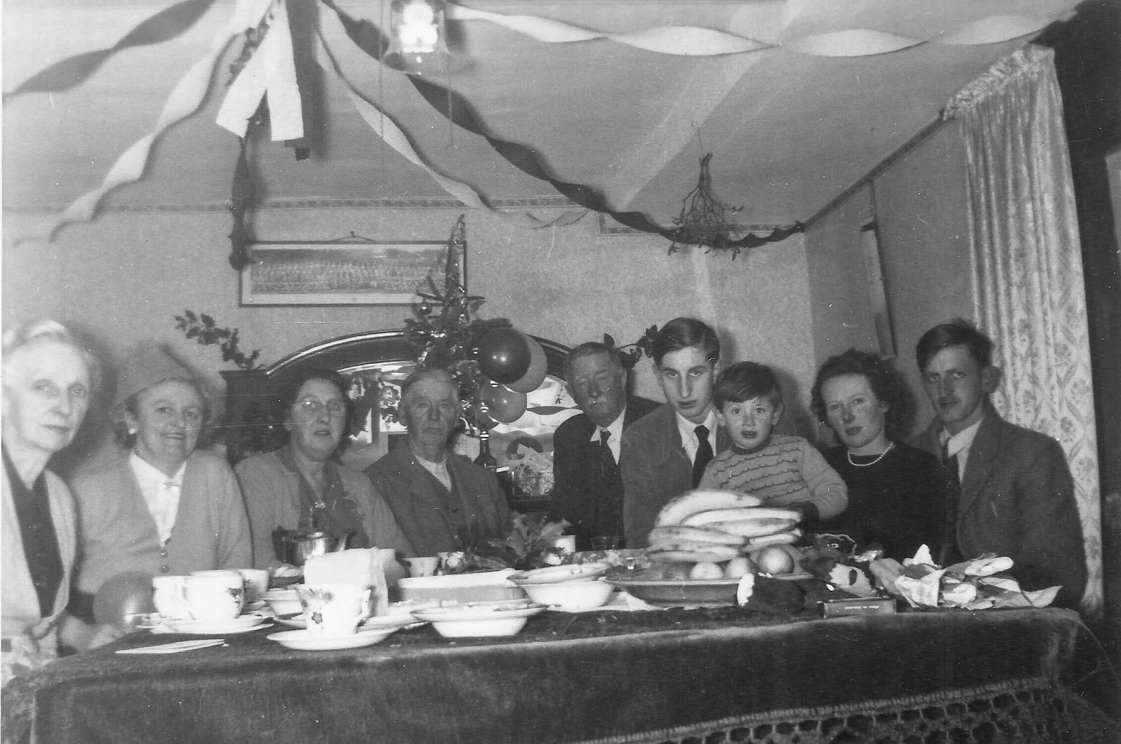 Christmas dinner c1957